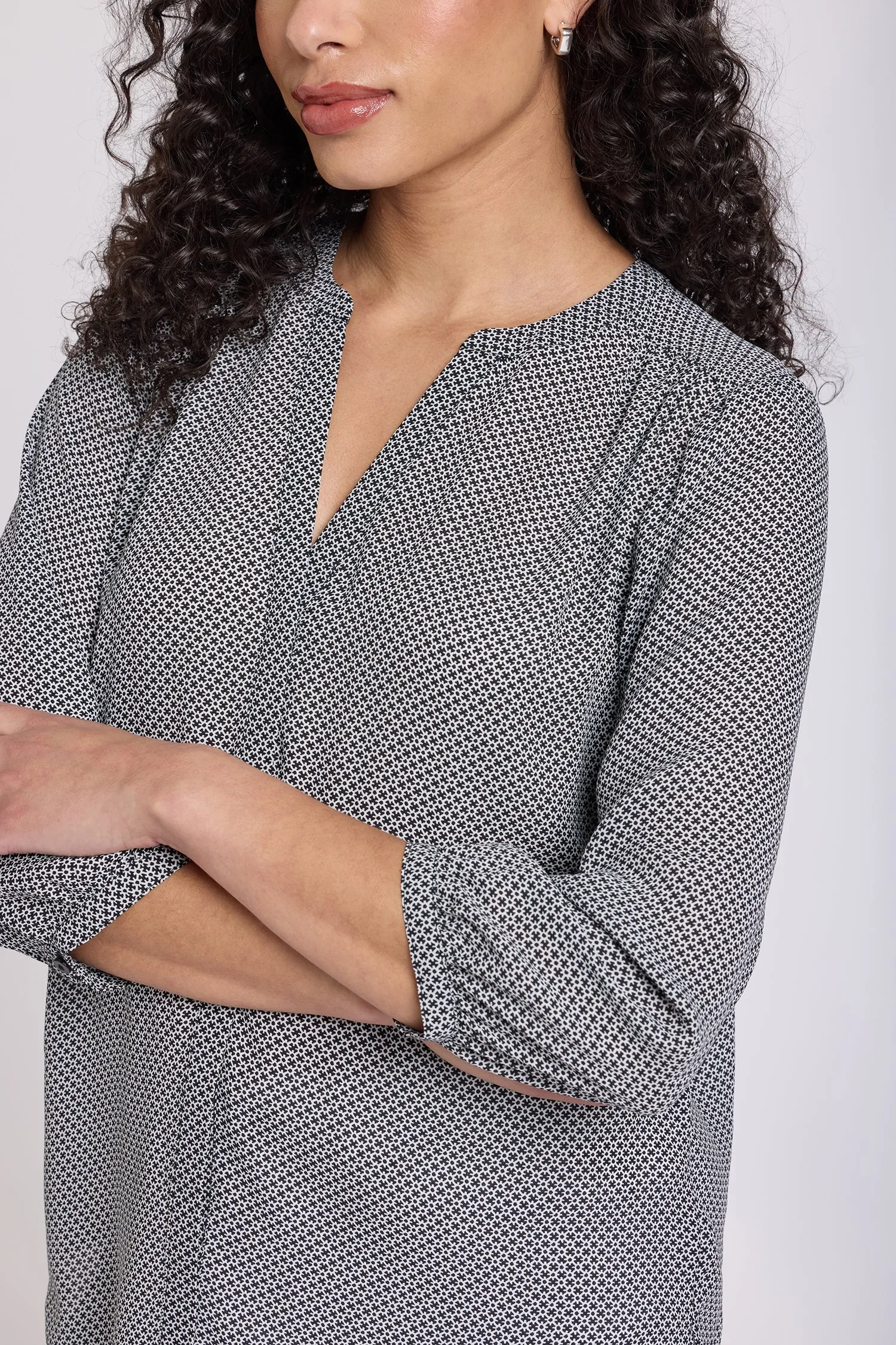 Pintuck Blouse - Night Daisy sold by NYDJ product image thumbnail 5