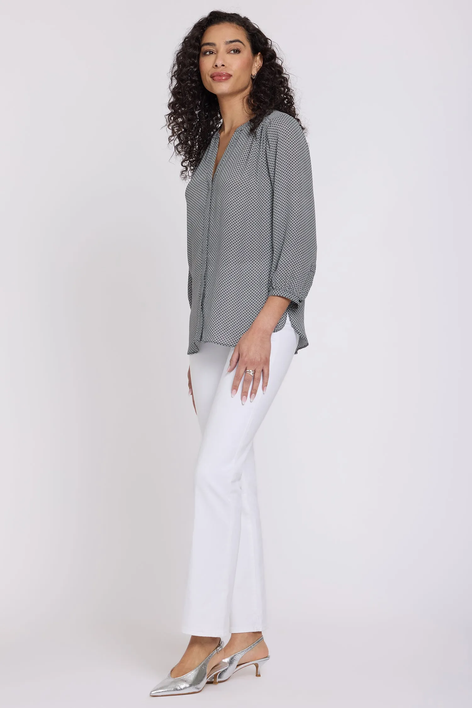 Pintuck Blouse - Night Daisy sold by NYDJ product image thumbnail 3