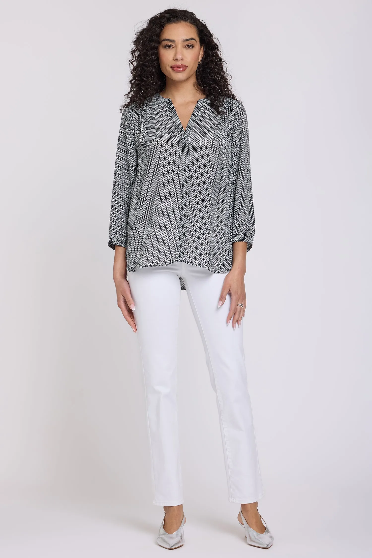 Pintuck Blouse - Night Daisy sold by NYDJ product image thumbnail 4