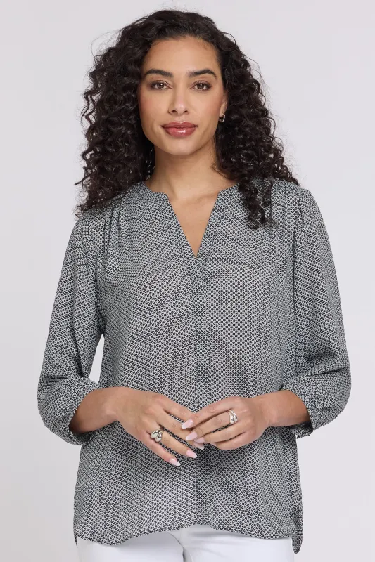 Pintuck Blouse - Night Daisy made by NYDJ