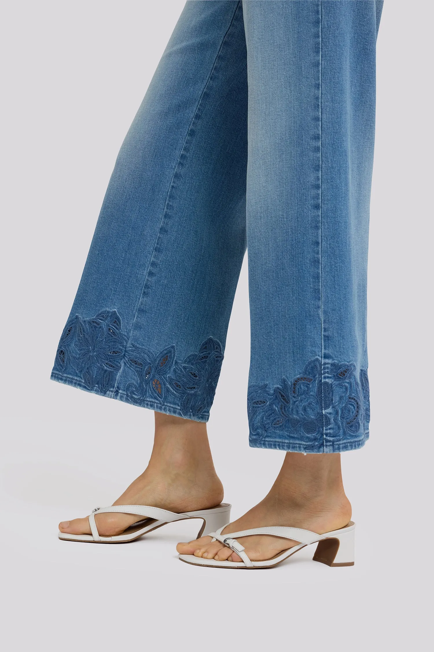 Teresa Wide Leg Ankle Jeans In Petite - Port Sea sold by NYDJ product image thumbnail 2