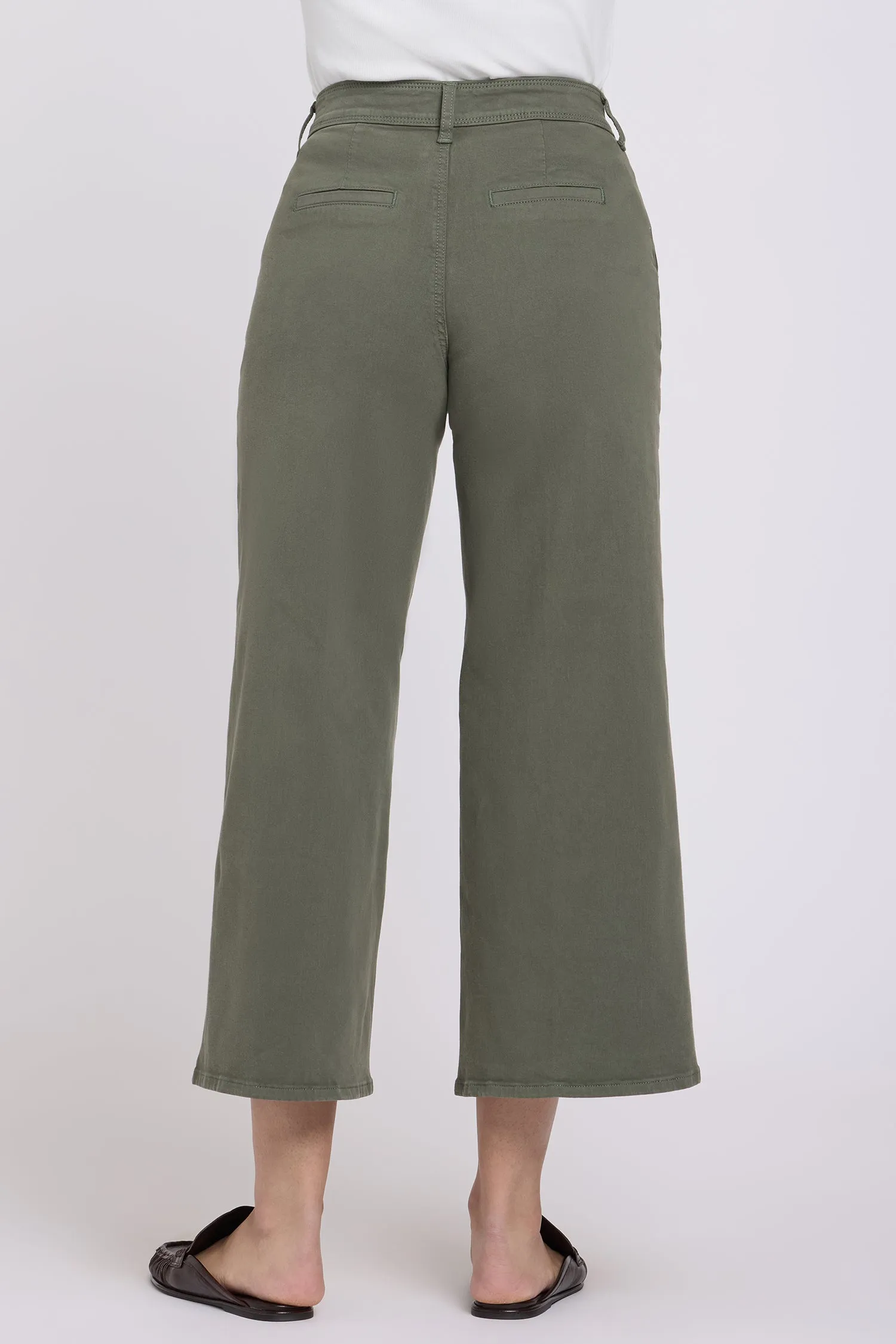Mona Wide Leg Trouser Ankle Jeans - Desert Green sold by NYDJ product image thumbnail 2