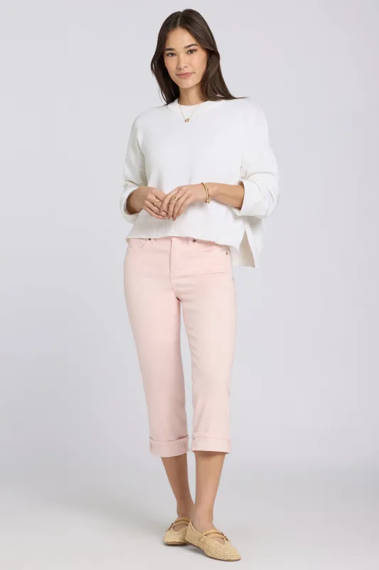 Marilyn Straight Crop Jeans - Pink Dogwood made by NYDJ