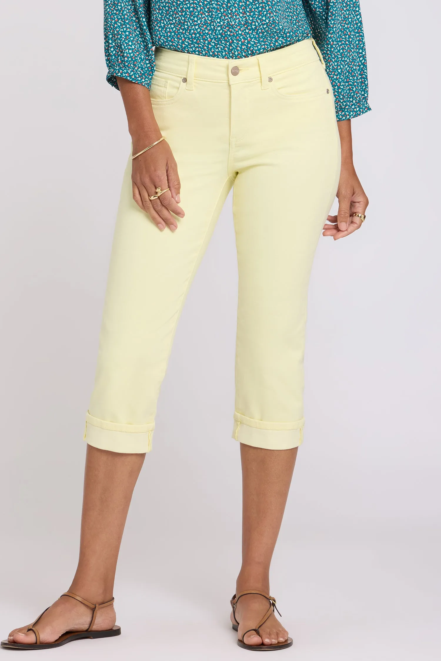 Marilyn Straight Crop Jeans - Chardonnay sold by NYDJ product image thumbnail 4