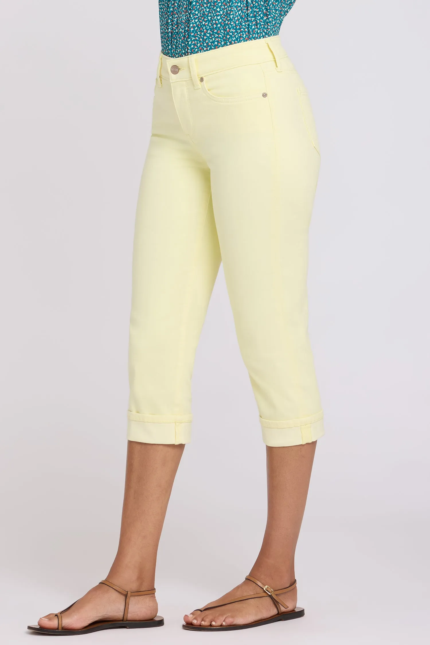 Marilyn Straight Crop Jeans - Chardonnay sold by NYDJ product image thumbnail 3