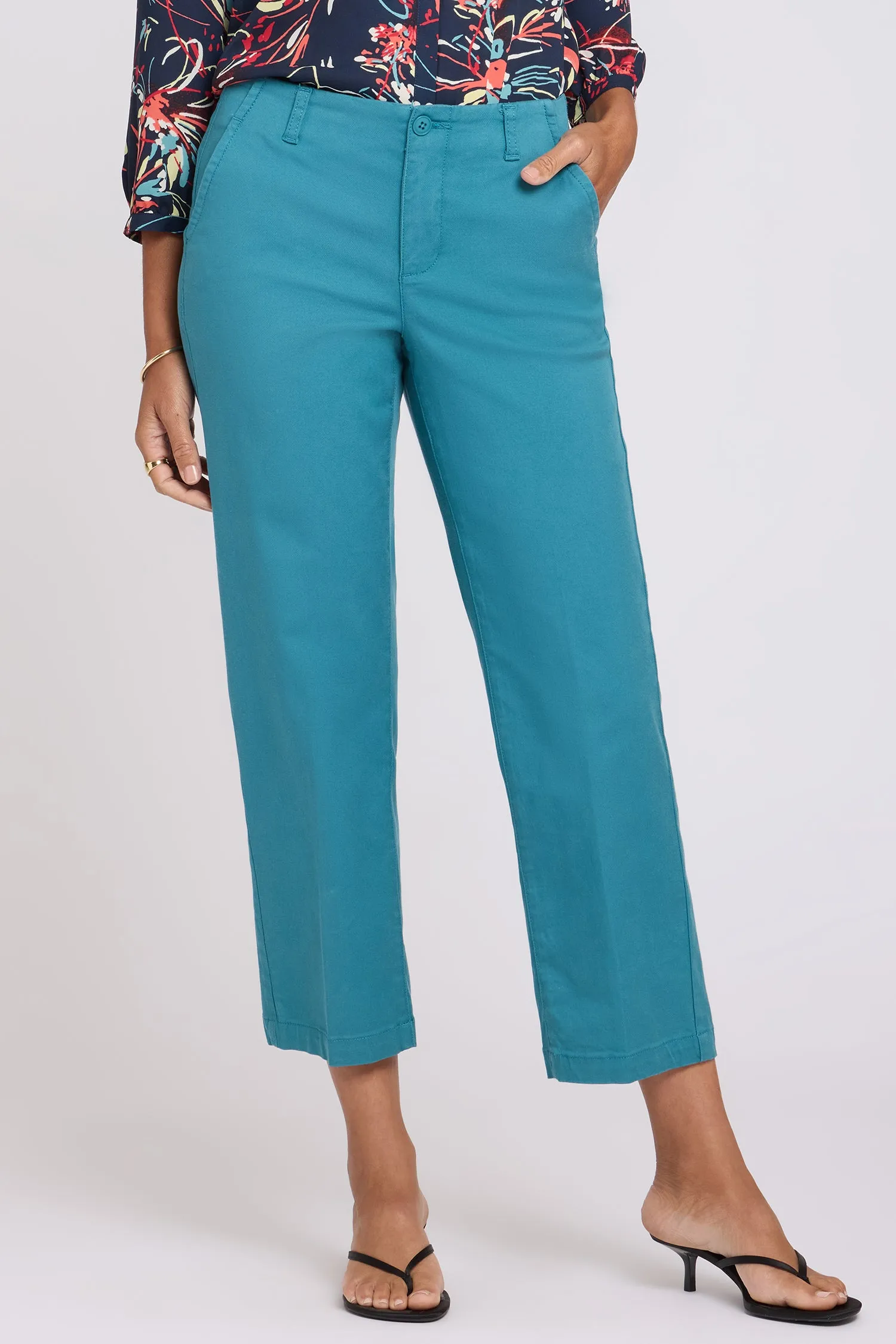Marilyn Straight Ankle Pants - Harbor Blue sold by NYDJ product image thumbnail 4