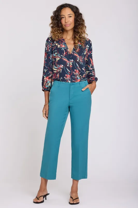Marilyn Straight Ankle Pants - Harbor Blue made by NYDJ