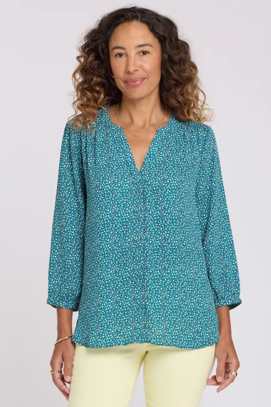 Pintuck Blouse - Darcy Ditsy made by NYDJ