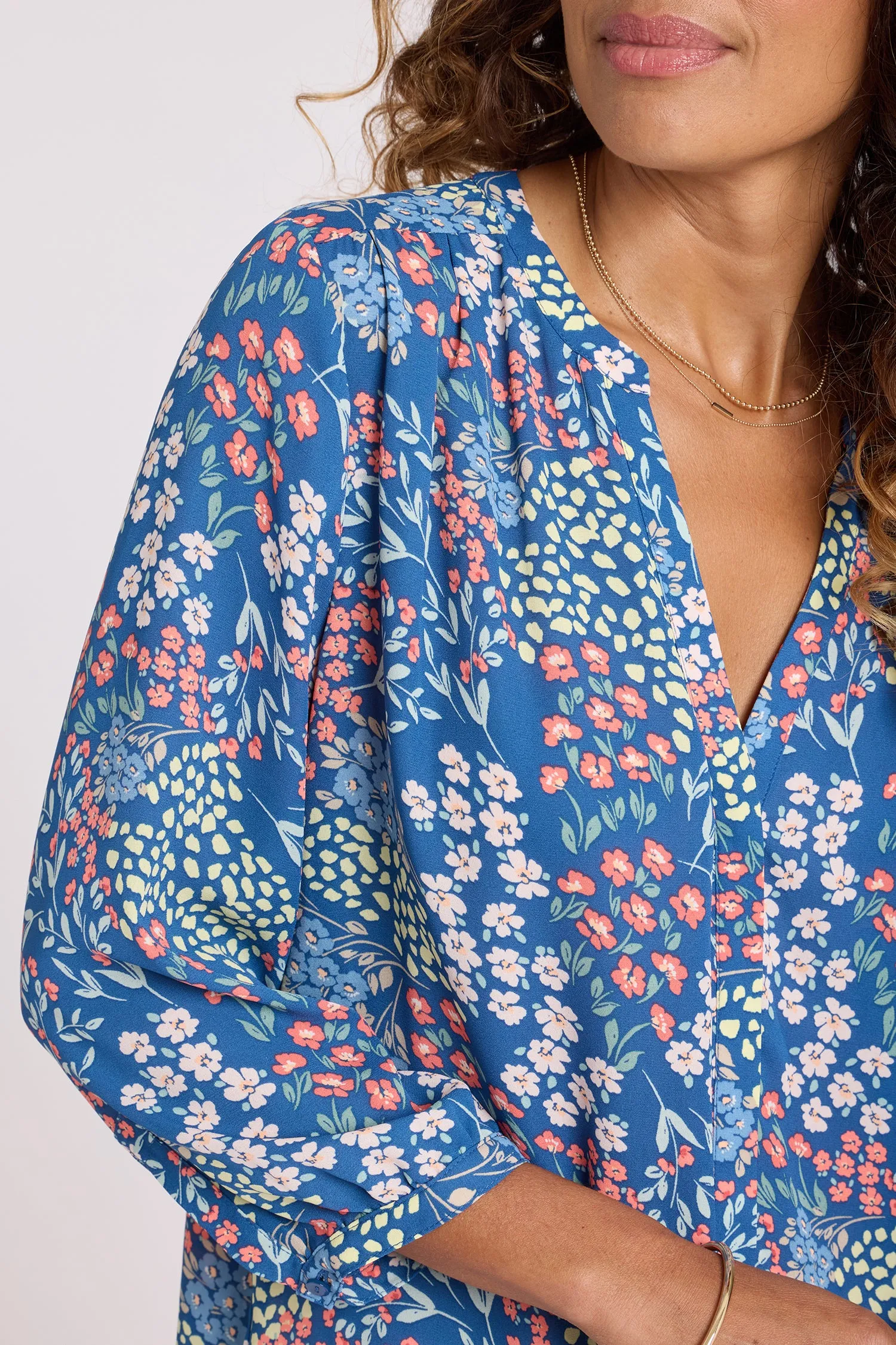 Pintuck Blouse - Walking on Sunshine sold by NYDJ product image thumbnail 5