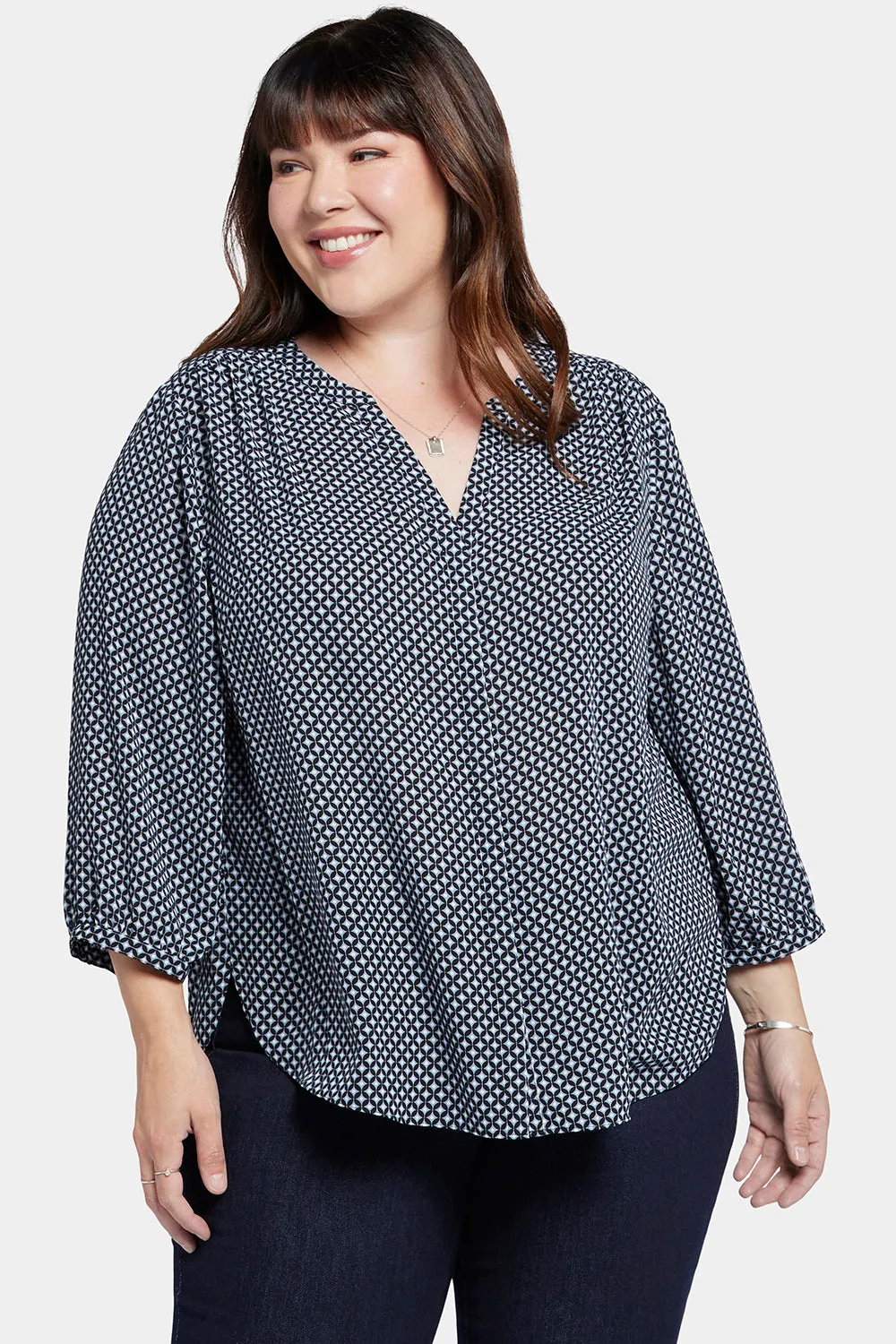 Pintuck Blouse In Plus Size - Diamond Peak sold by NYDJ product image thumbnail 4