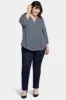 Pintuck Blouse In Plus Size - Diamond Peak sold by NYDJ