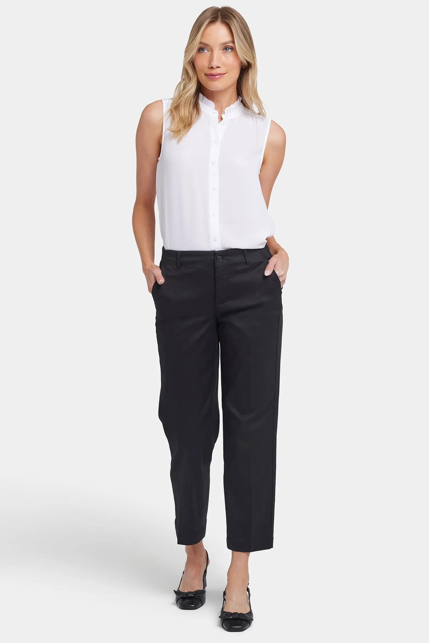 Marilyn Straight Ankle Pants - Black sold by NYDJ product image thumbnail 4
