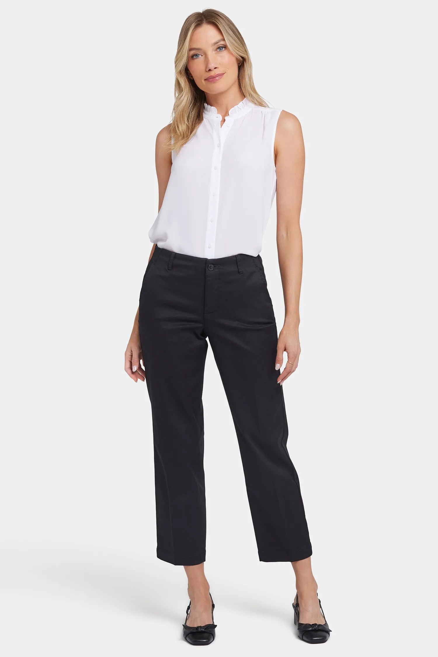 Marilyn Straight Ankle Pants - Black sold by NYDJ