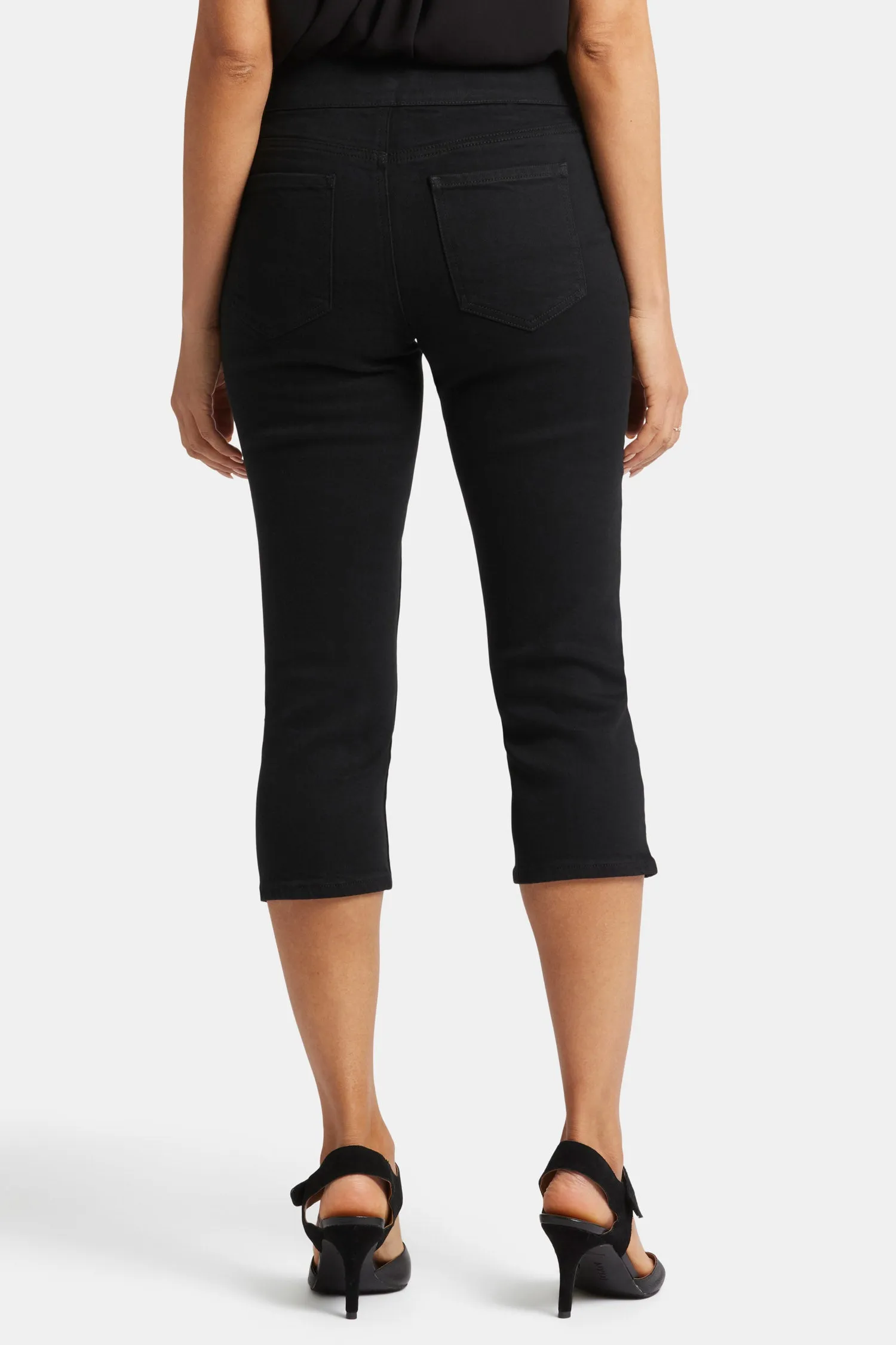 Dakota Crop Pull-On Jeans In Petite - Overdye Black sold by NYDJ product image thumbnail 2