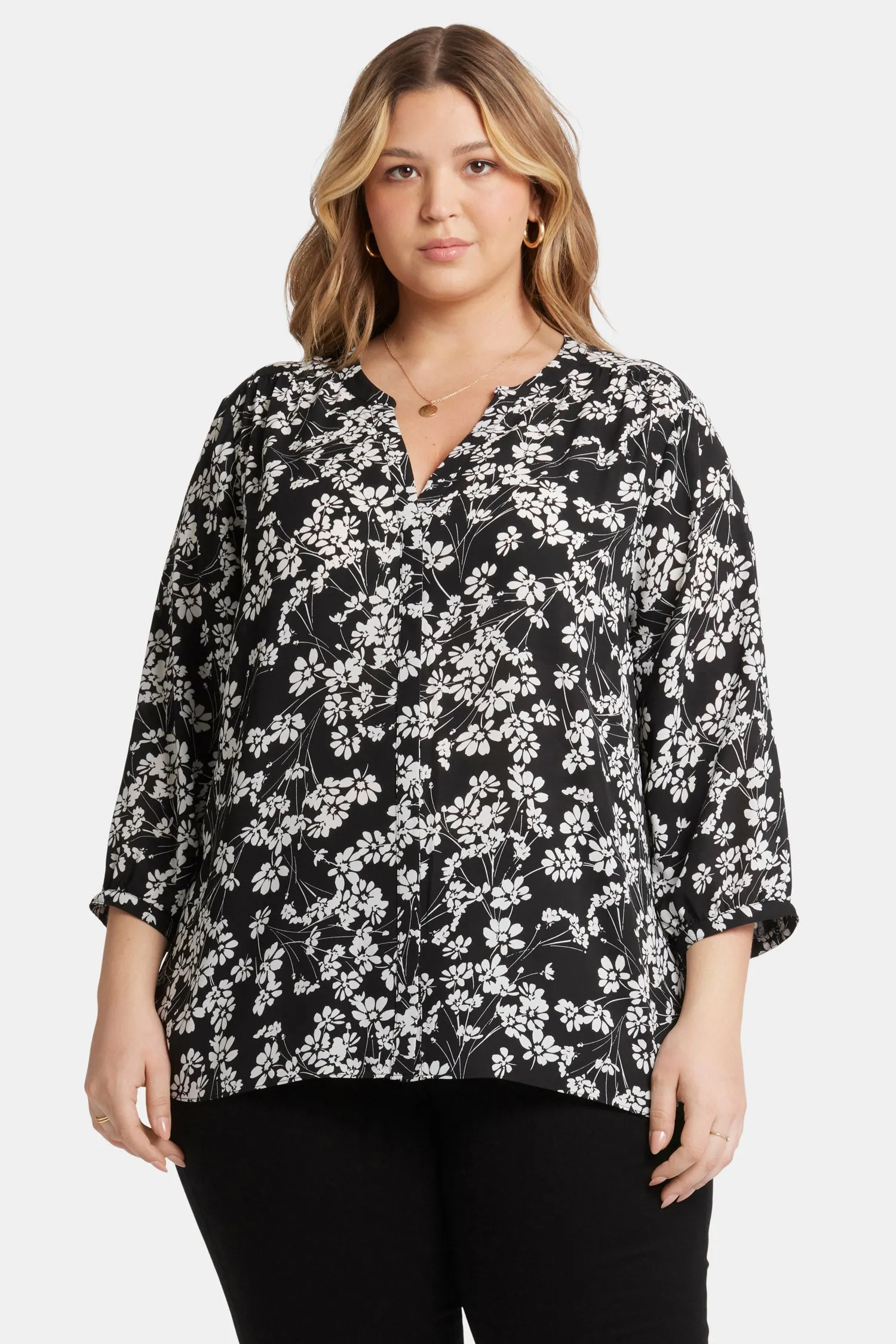 Pintuck Blouse In Plus Size - Stefania sold by NYDJ product image thumbnail 4