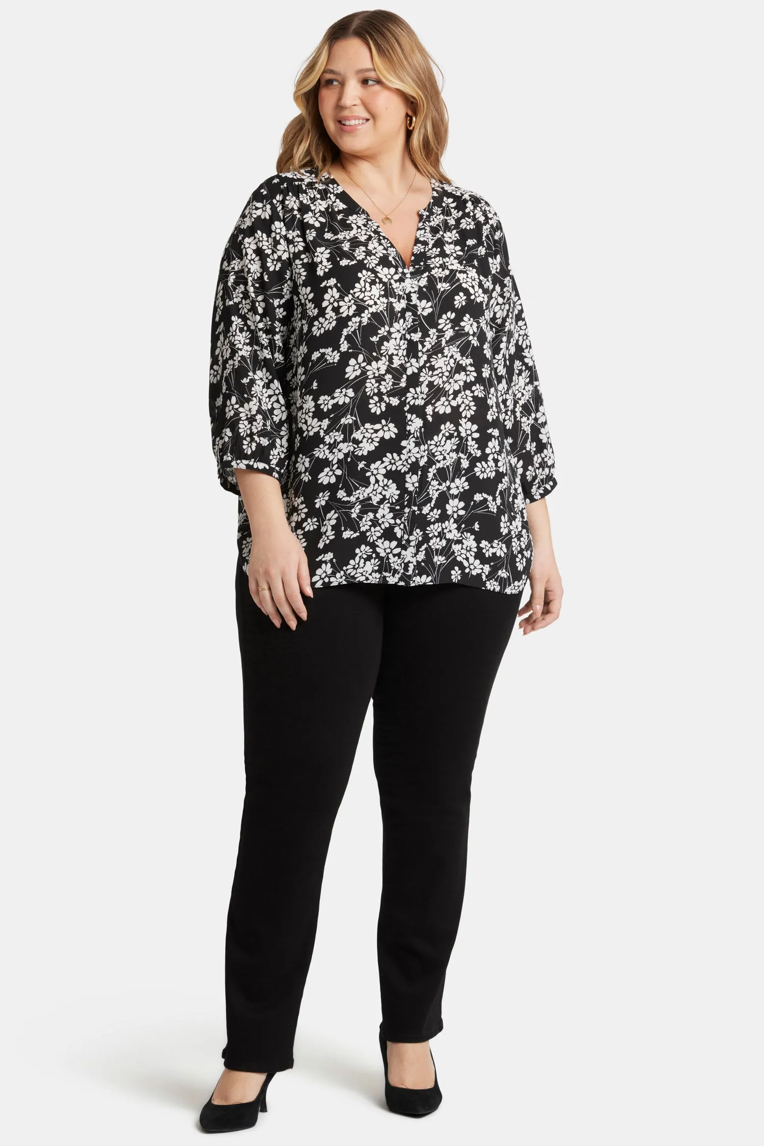 Pintuck Blouse In Plus Size - Stefania sold by NYDJ product image thumbnail 5
