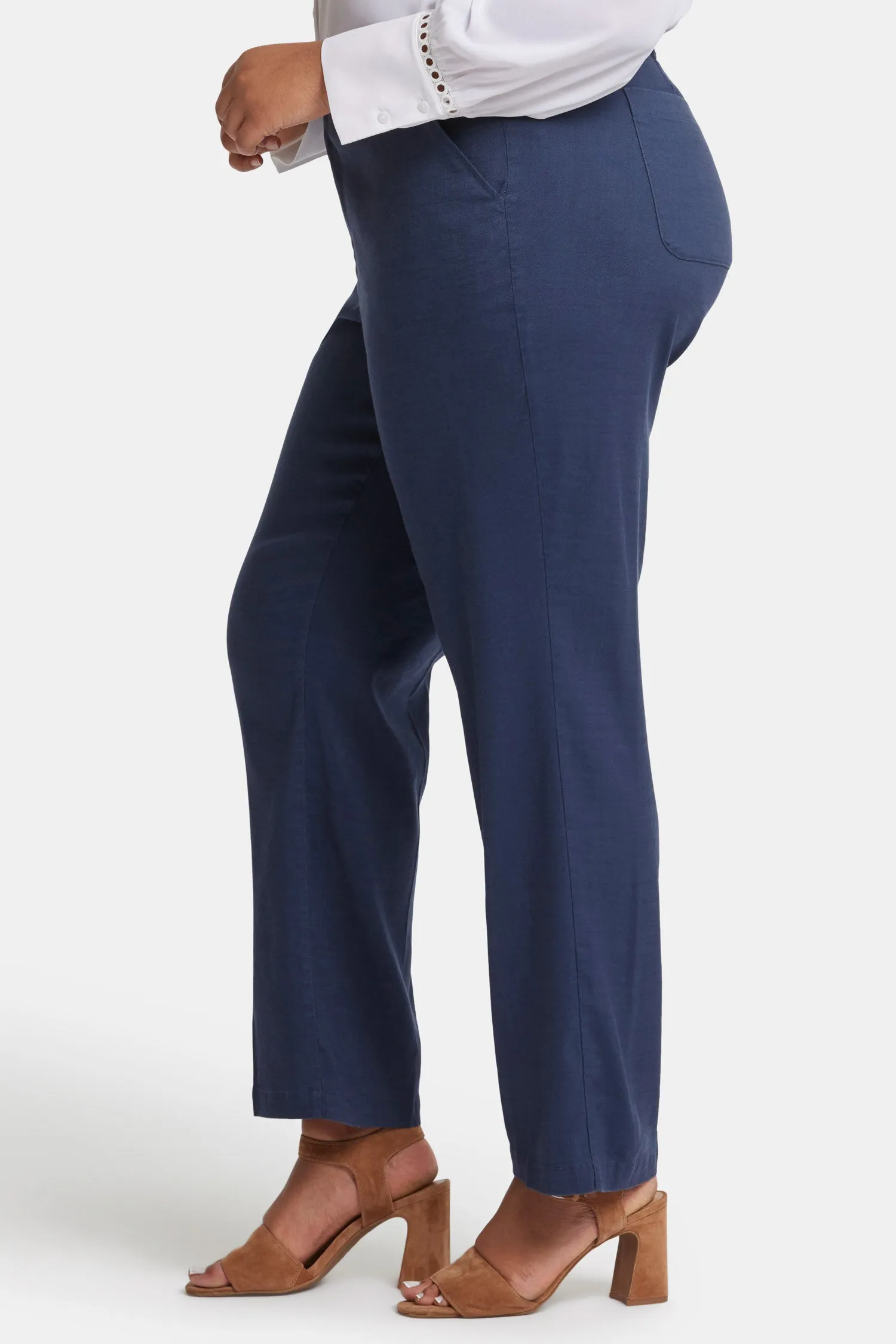 Marilyn Straight Pants In Plus Size - Oxford Navy sold by NYDJ product image thumbnail 3