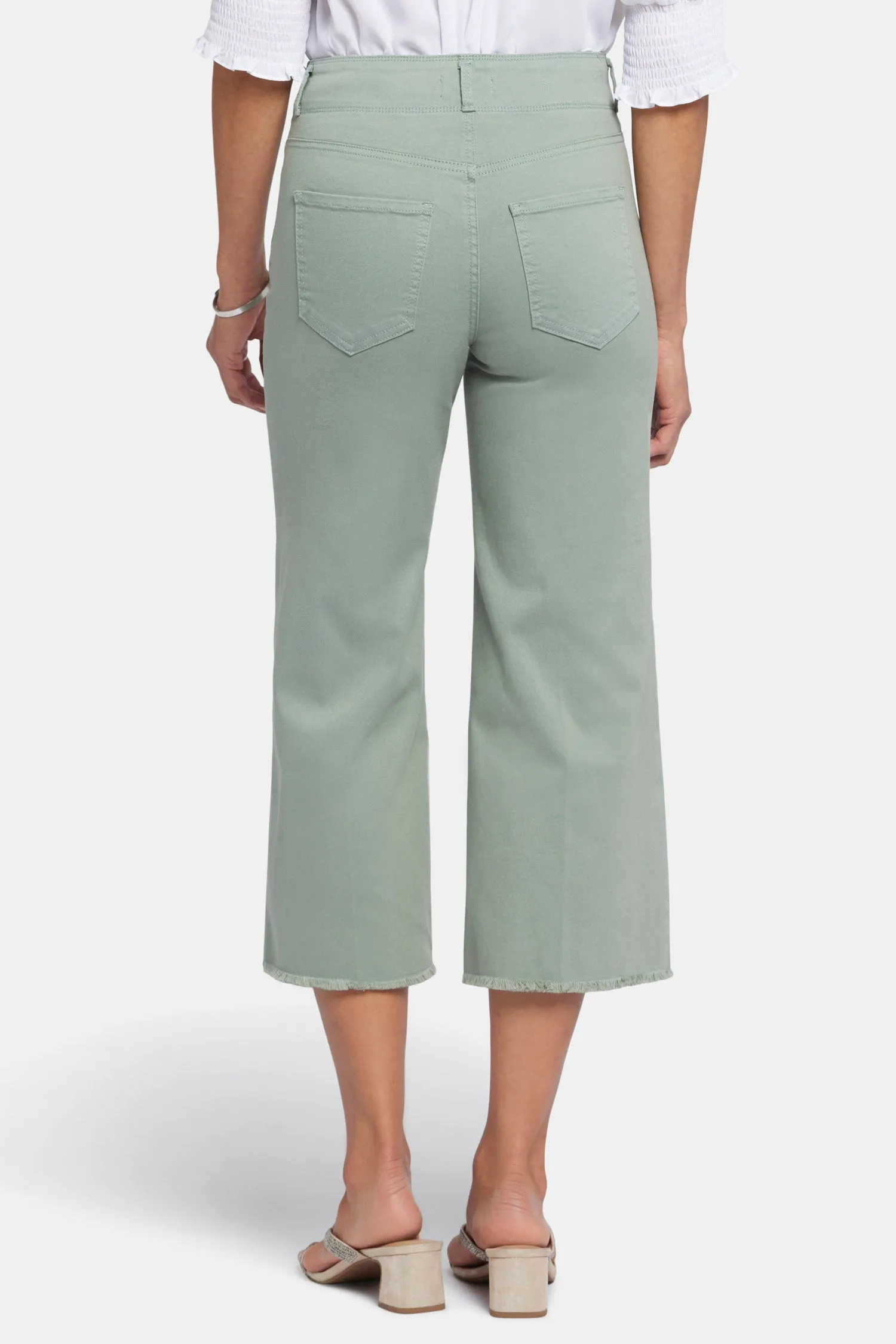 Brigitte Wide Leg Capri Jeans In Petite - Lily Pad sold by NYDJ product image thumbnail 2