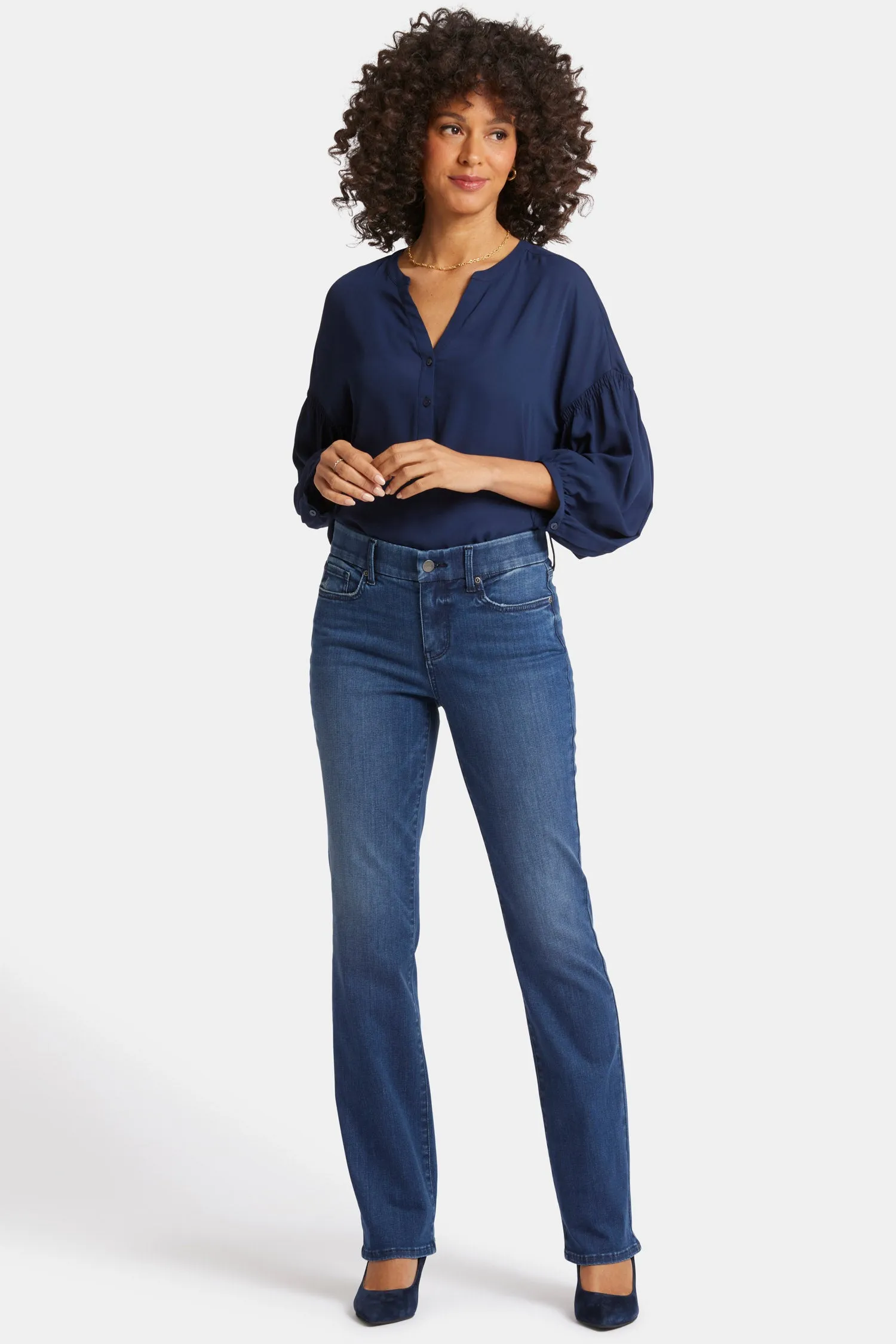 Waist-Match™ Marilyn Straight Jeans - Moonlight sold by NYDJ product image thumbnail 4