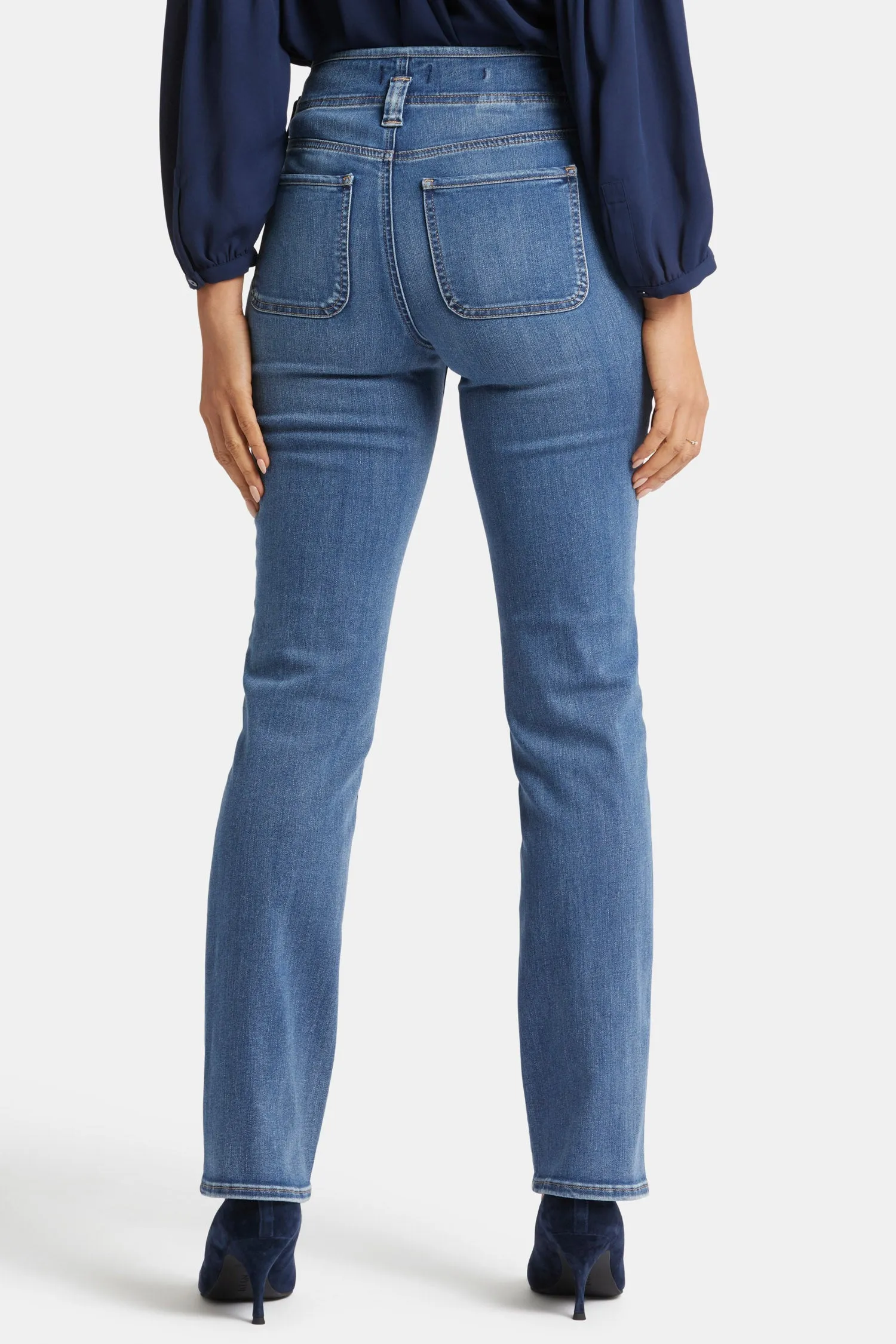Marilyn Straight Jeans in Long Inseam - Clear Brook sold by NYDJ product image thumbnail 2