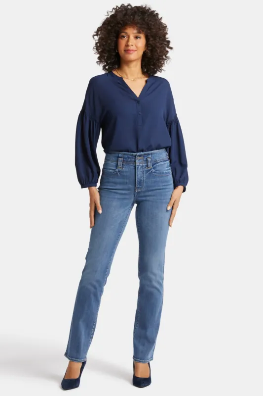 Marilyn Straight Jeans in Long Inseam - Clear Brook sold by NYDJ