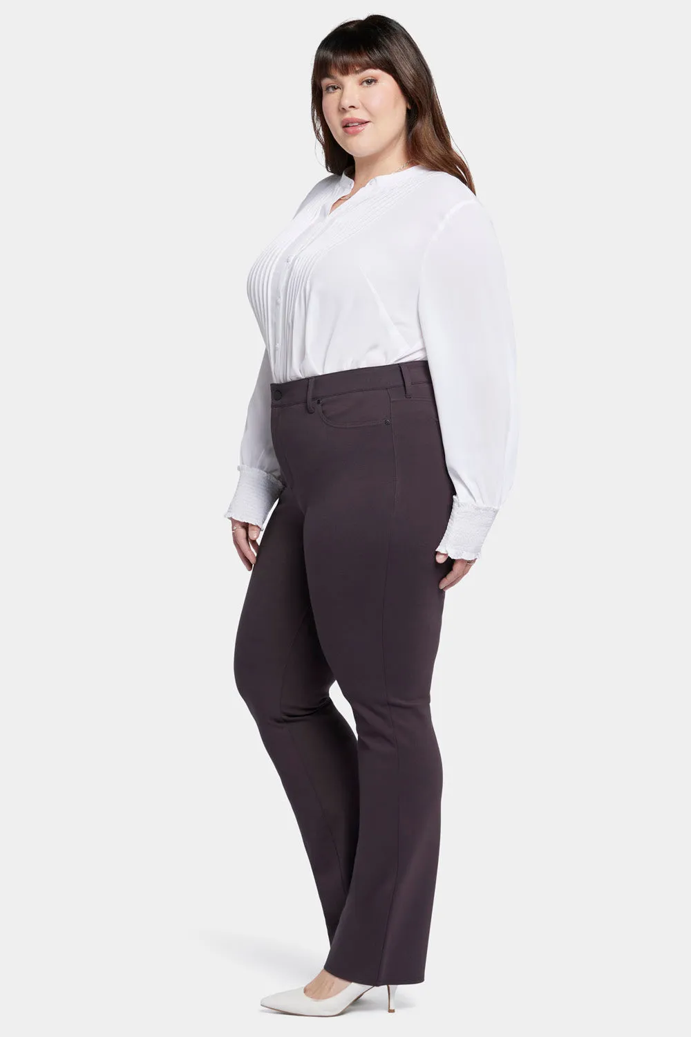 Marilyn Straight Pants In Plus Size - Cordovan sold by NYDJ product image thumbnail 5