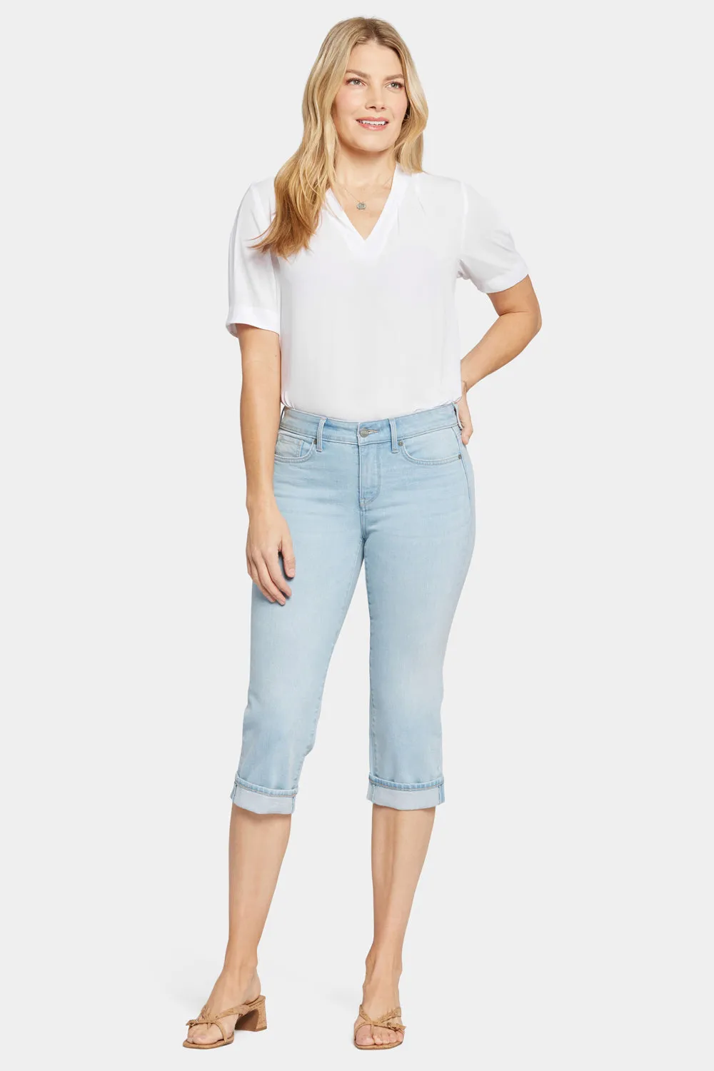 Marilyn Straight Crop Jeans - Brightside sold by NYDJ