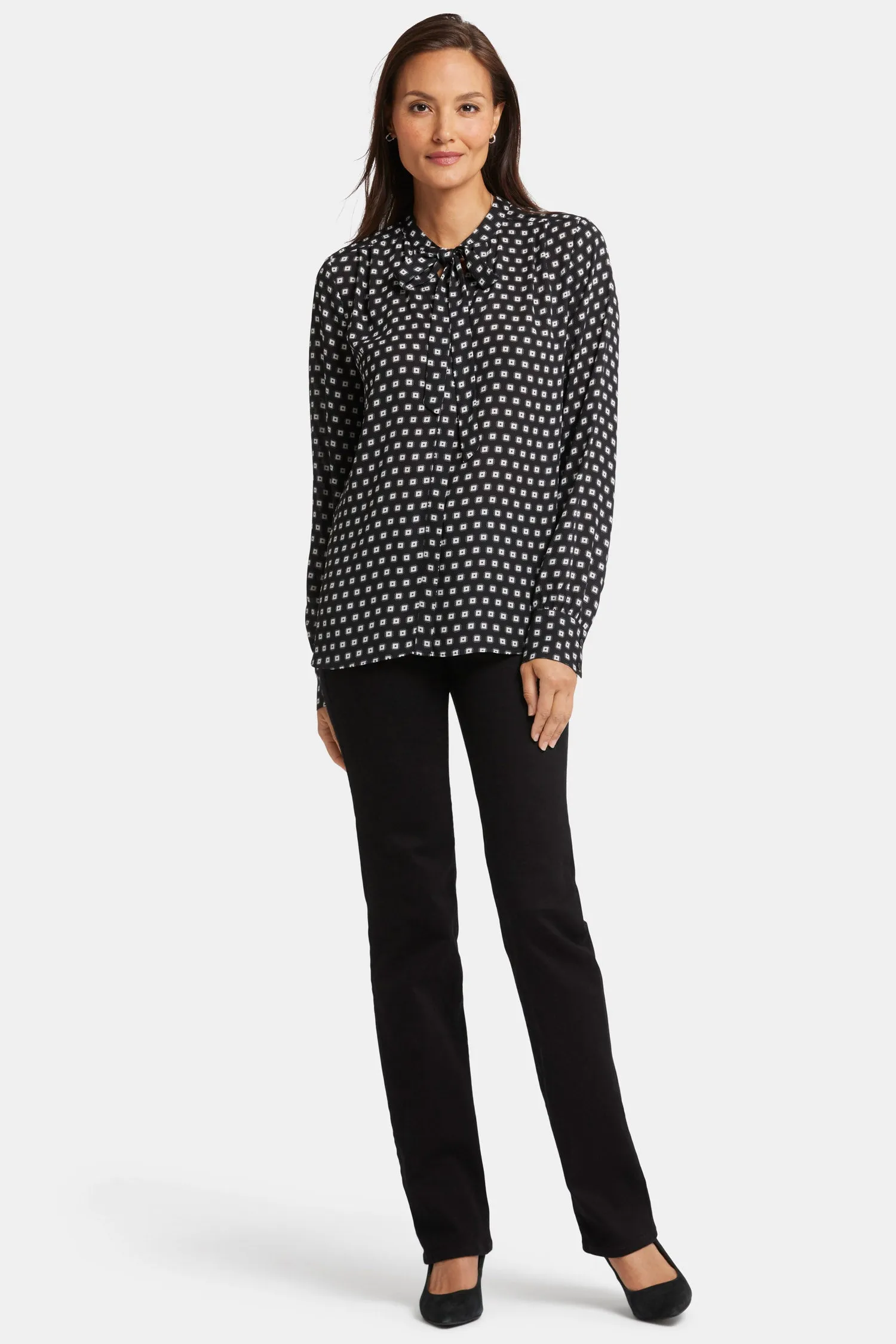 Tie-Neck Blouse - Pearl Medallion sold by NYDJ product image thumbnail 5