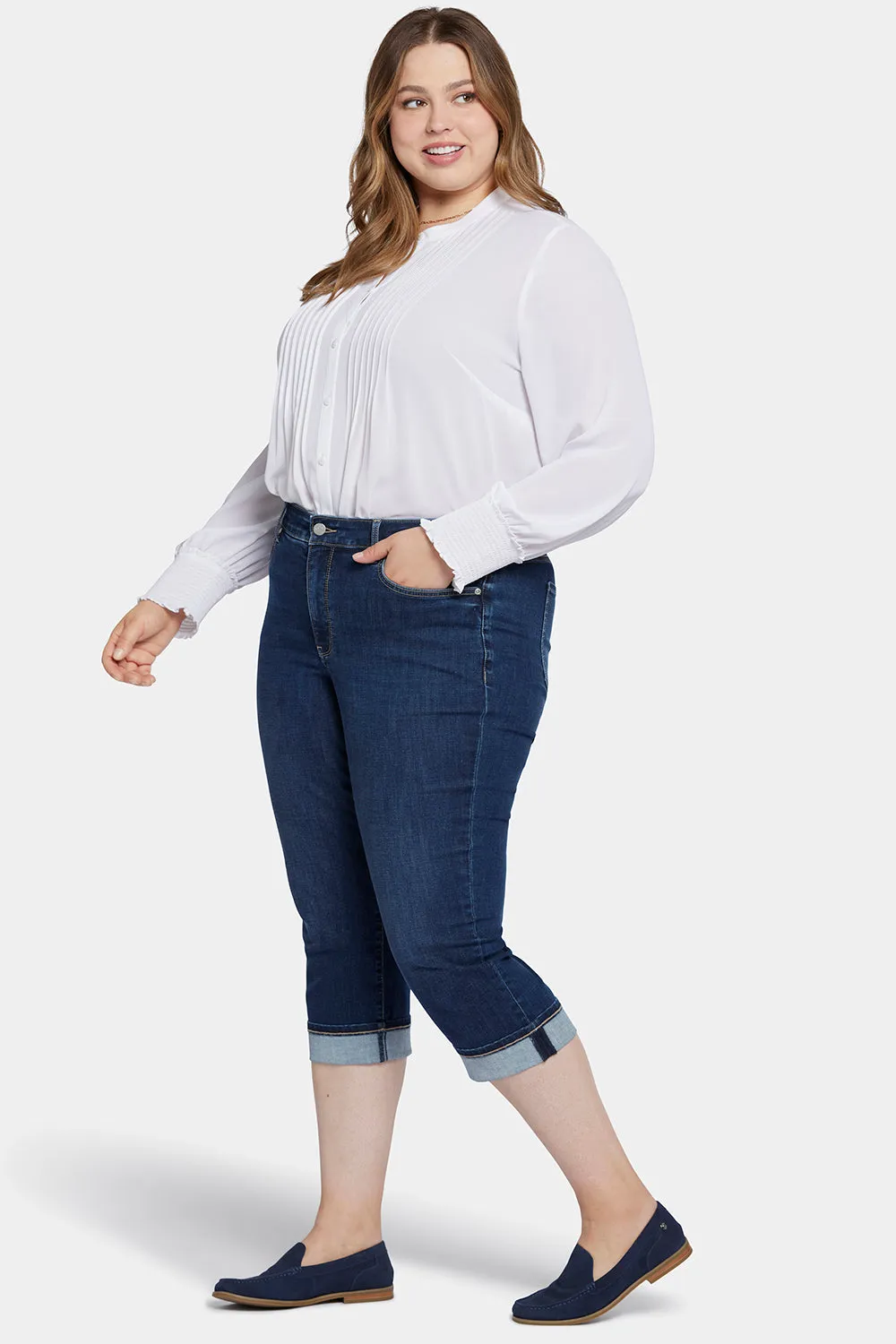 Marilyn Straight Crop Jeans In Plus Size - Cambridge sold by NYDJ product image thumbnail 5
