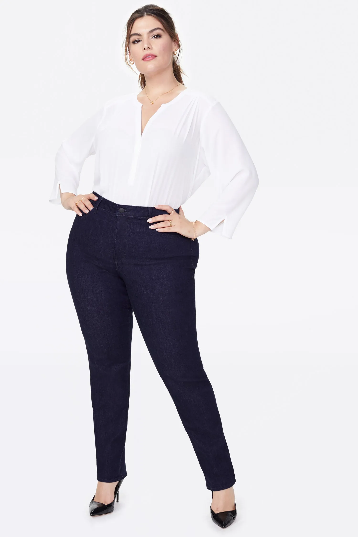 Sheri Slim Jeans In Plus Size - Rinse sold by NYDJ product image thumbnail 5