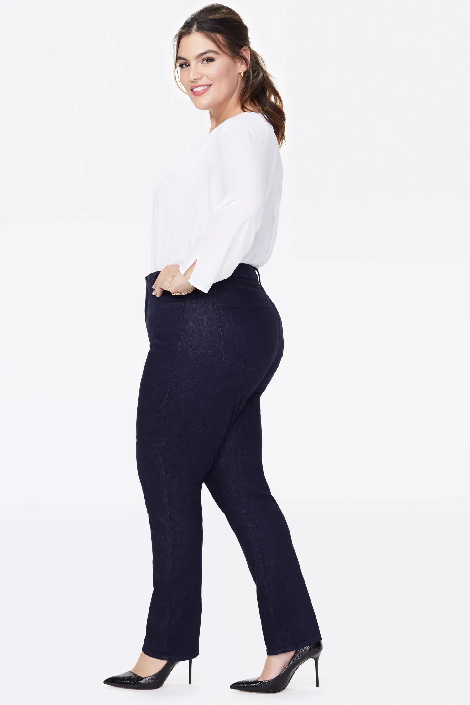 Sheri Slim Jeans In Plus Size - Rinse sold by NYDJ product image thumbnail 3