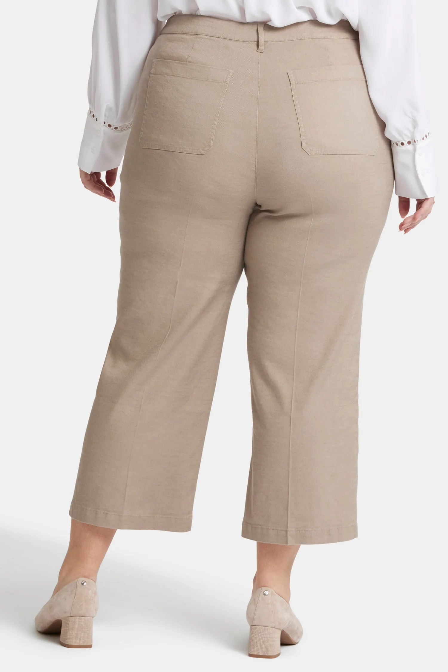 Wide Leg Cargo Capri Pants In Plus Size - Saddlewood sold by NYDJ product image thumbnail 2