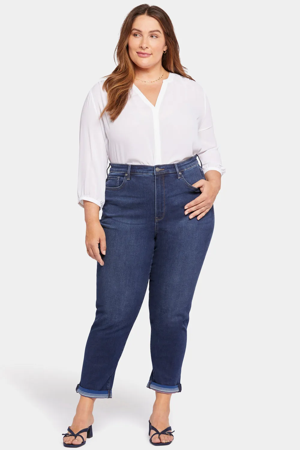 Margot Girlfriend Jeans In Plus Size - Blue Moon sold by NYDJ