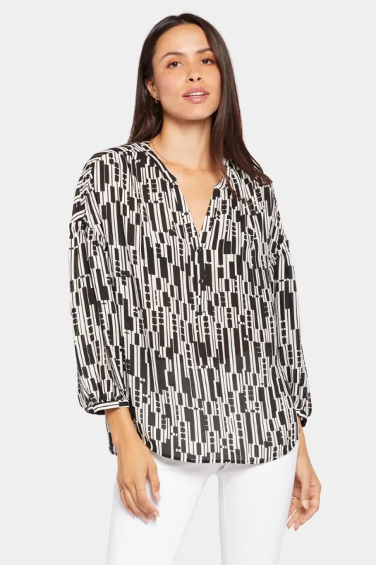 Paulina Peasant Blouse - Giselle Geo sold by NYDJ