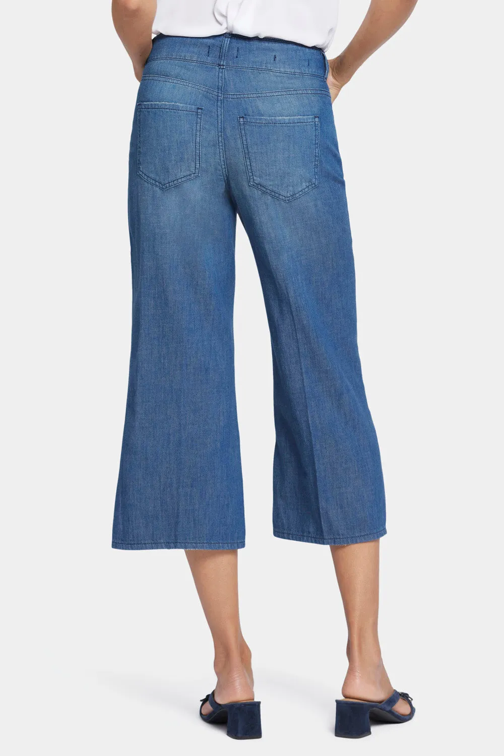 Brigitte Wide Leg Capri Jeans - Mission Blue sold by NYDJ product image thumbnail 2