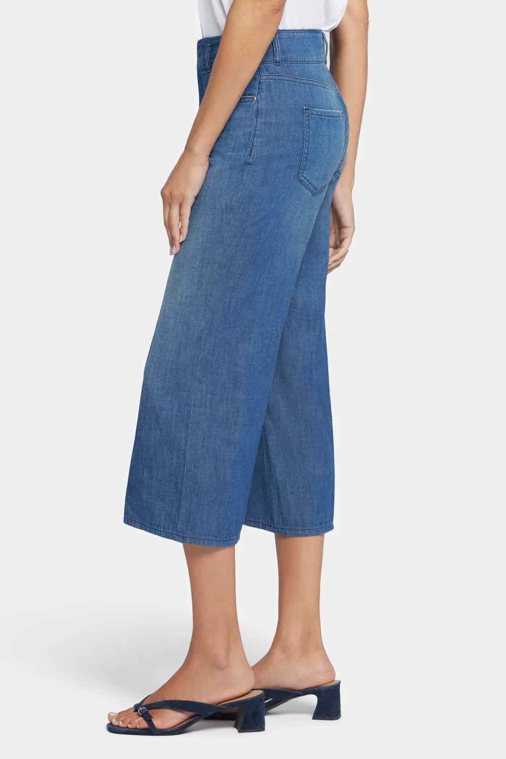 Brigitte Wide Leg Capri Jeans - Mission Blue sold by NYDJ product image thumbnail 3