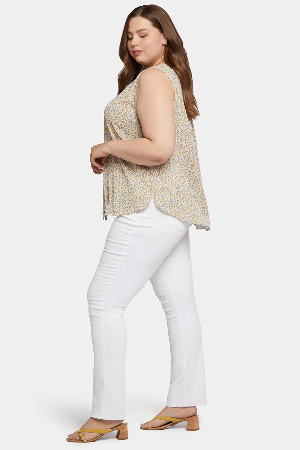Sleeveless Pintuck Blouse In Plus Size - Sand Cat sold by NYDJ product image thumbnail 3