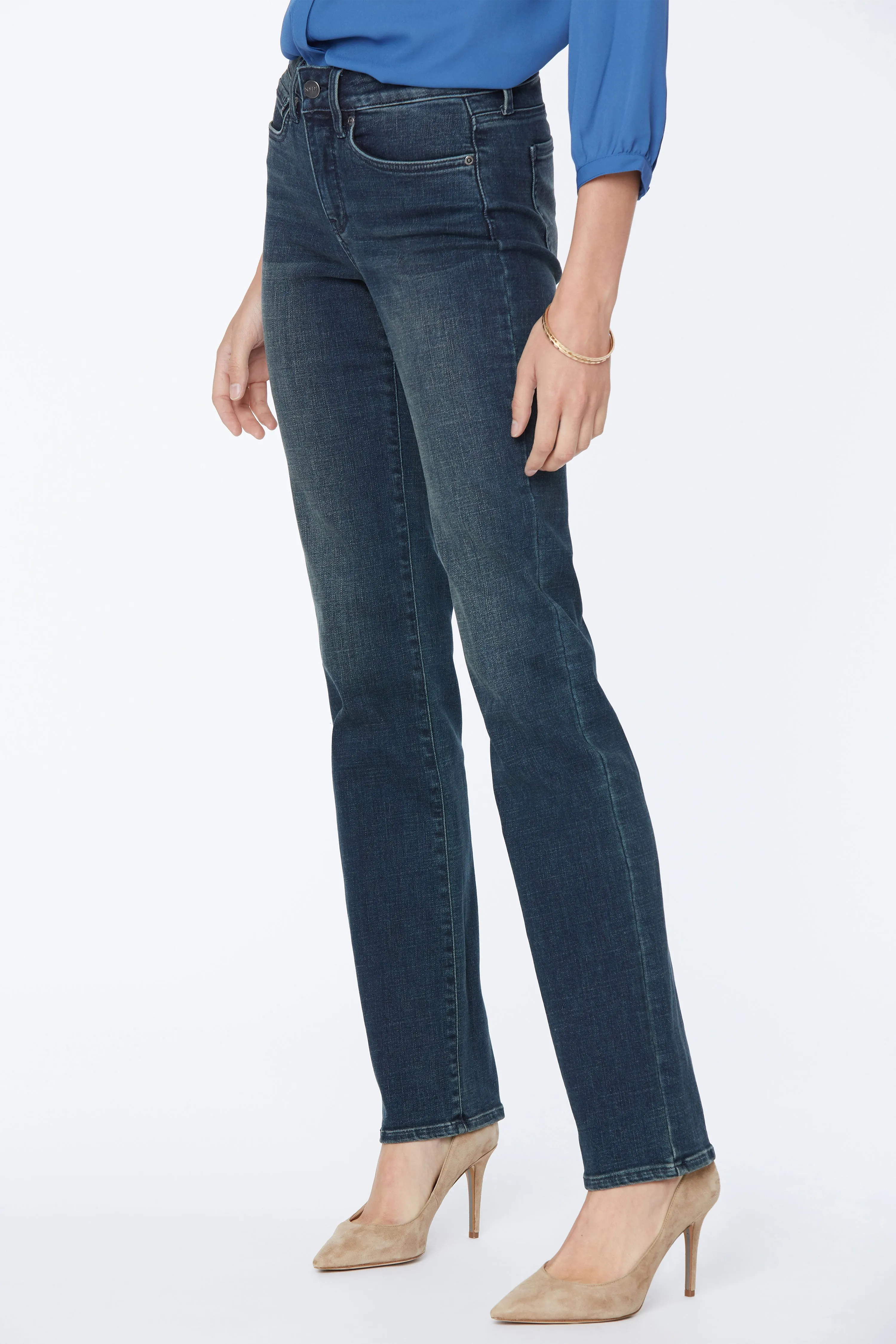 Marilyn Straight Jeans In Petite - Prosperity sold by NYDJ