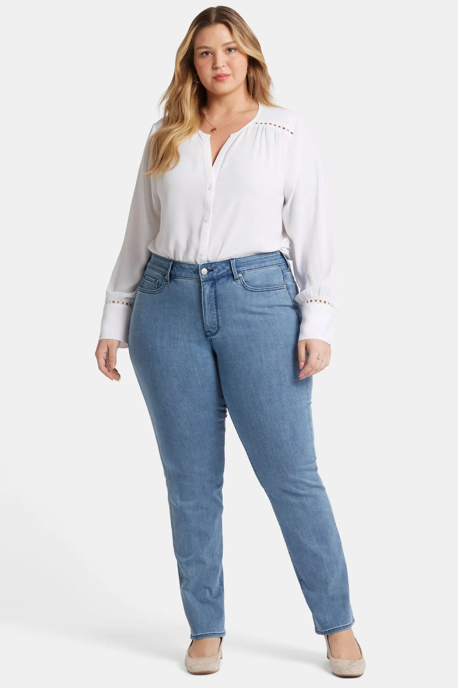 Marilyn Straight Jeans In Plus Size - Del Ray sold by NYDJ product image thumbnail 4