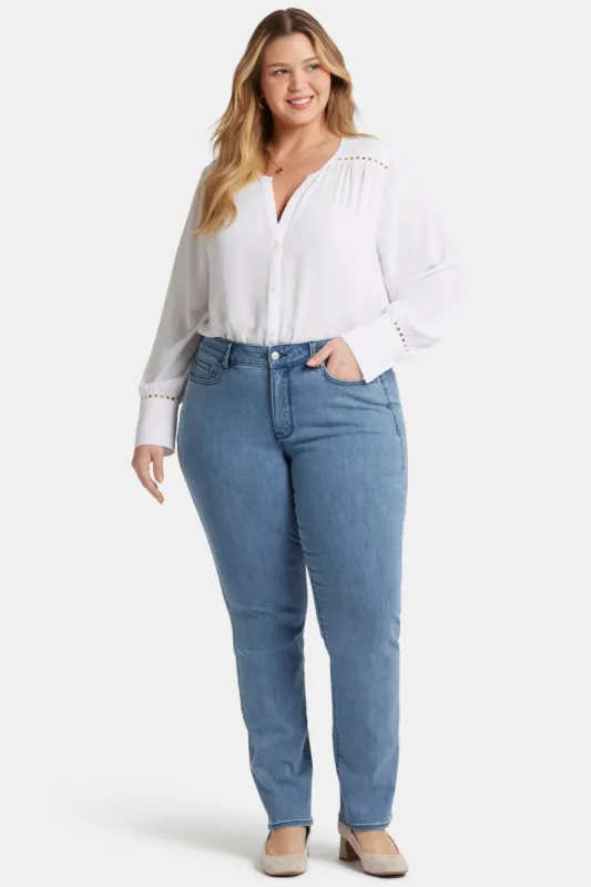 Marilyn Straight Jeans In Plus Size - Del Ray sold by NYDJ