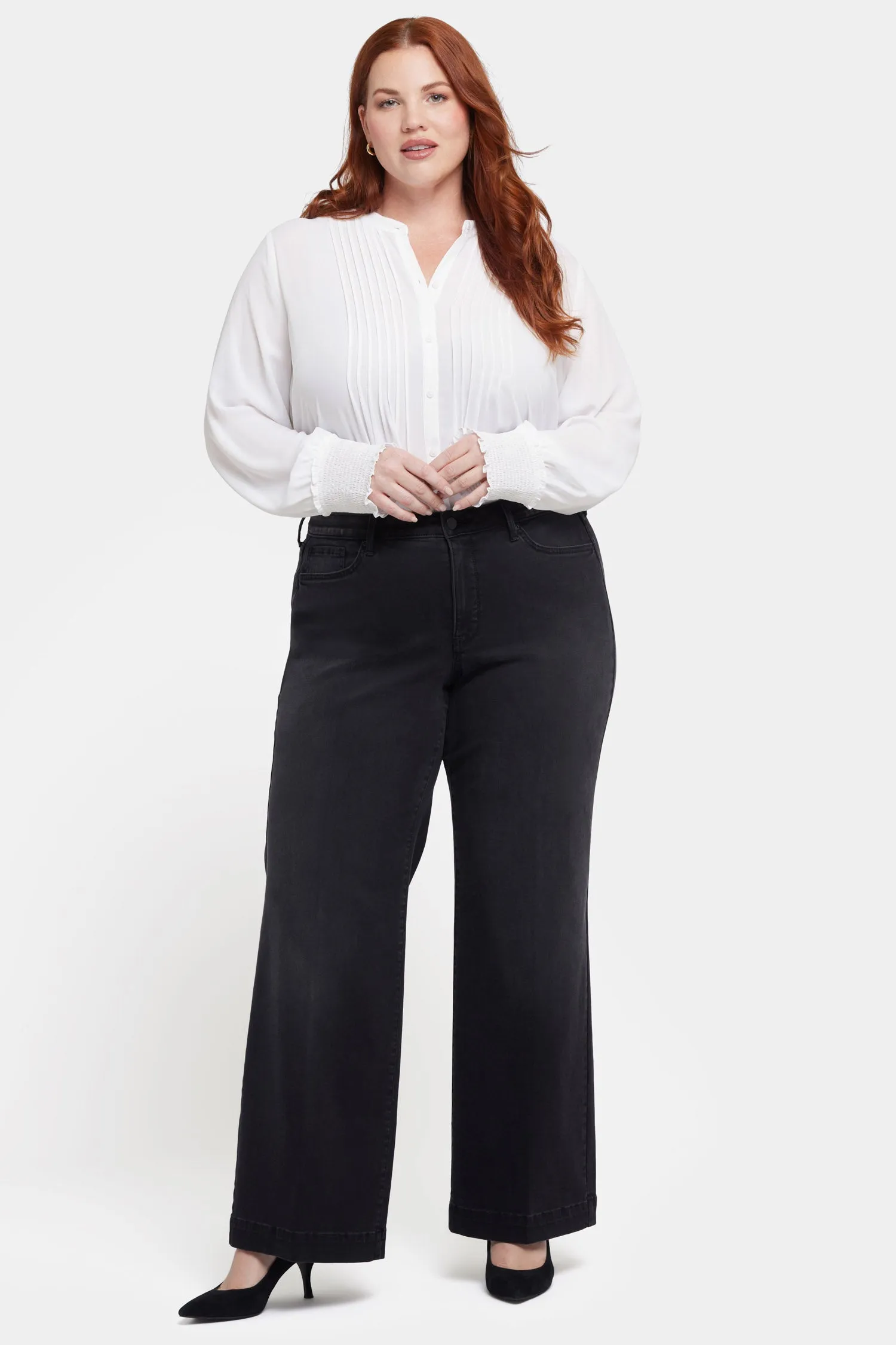 Teresa Wide Leg Jeans In Plus Size - Crosswinds sold by NYDJ product image thumbnail 4