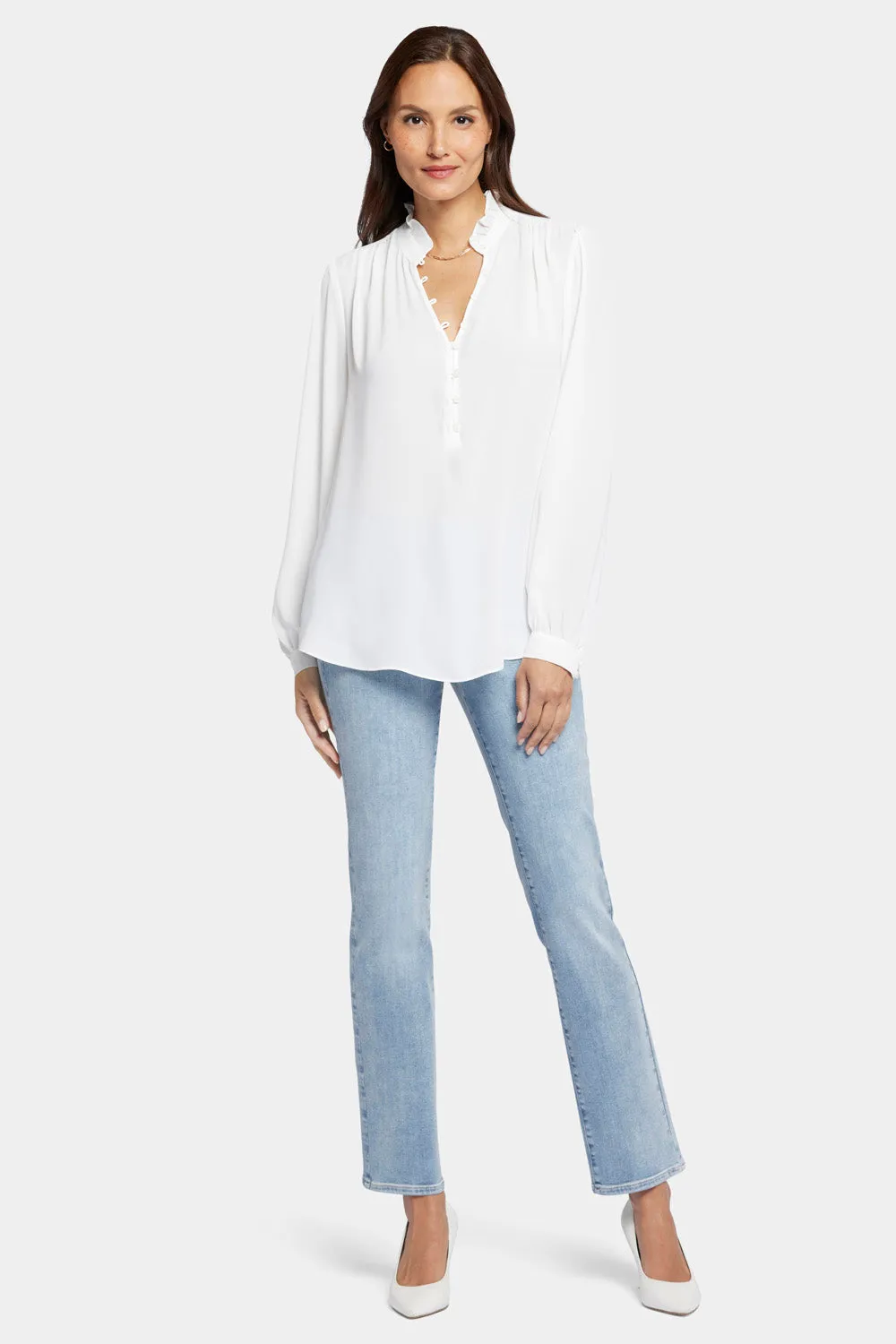 Hannah Blouse - Optic White sold by NYDJ product image thumbnail 5