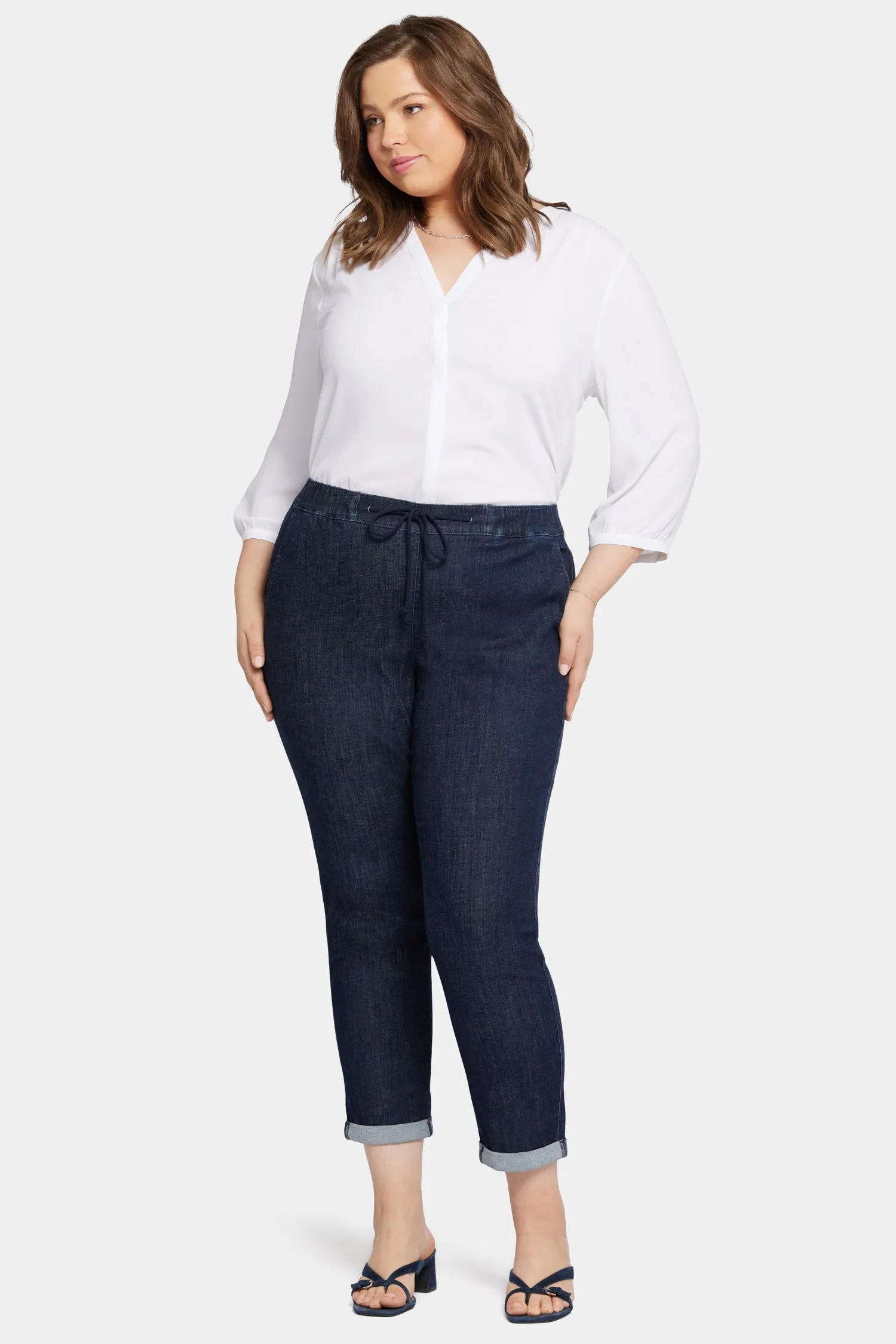 Slim Jogger Ankle Pants In Plus Size - Lightweight Rinse sold by NYDJ product image thumbnail 4