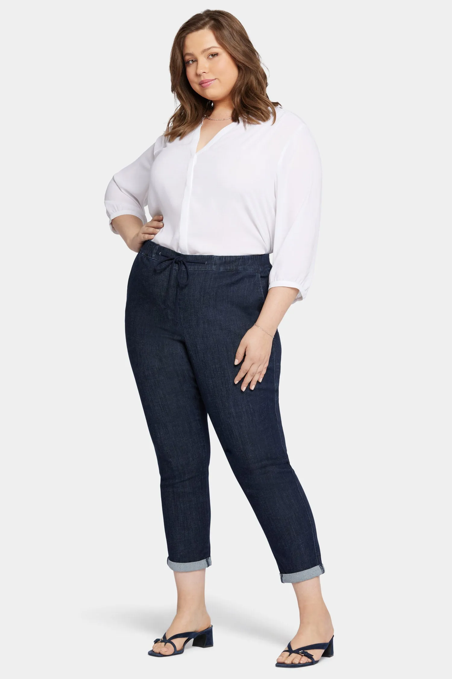 Slim Jogger Ankle Pants In Plus Size - Lightweight Rinse sold by NYDJ product image thumbnail 5