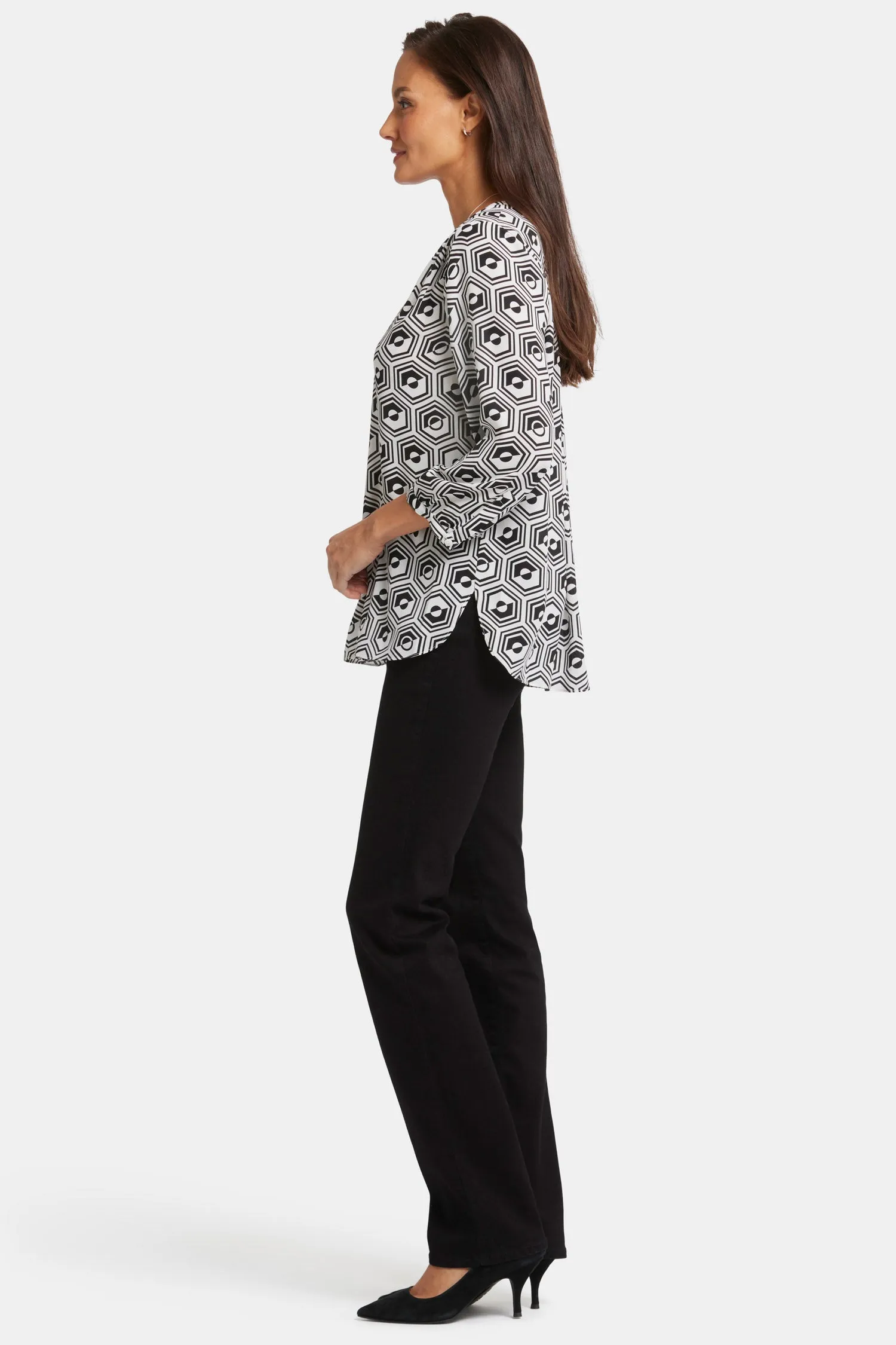 Pintuck Blouse - Night Owl sold by NYDJ product image thumbnail 3