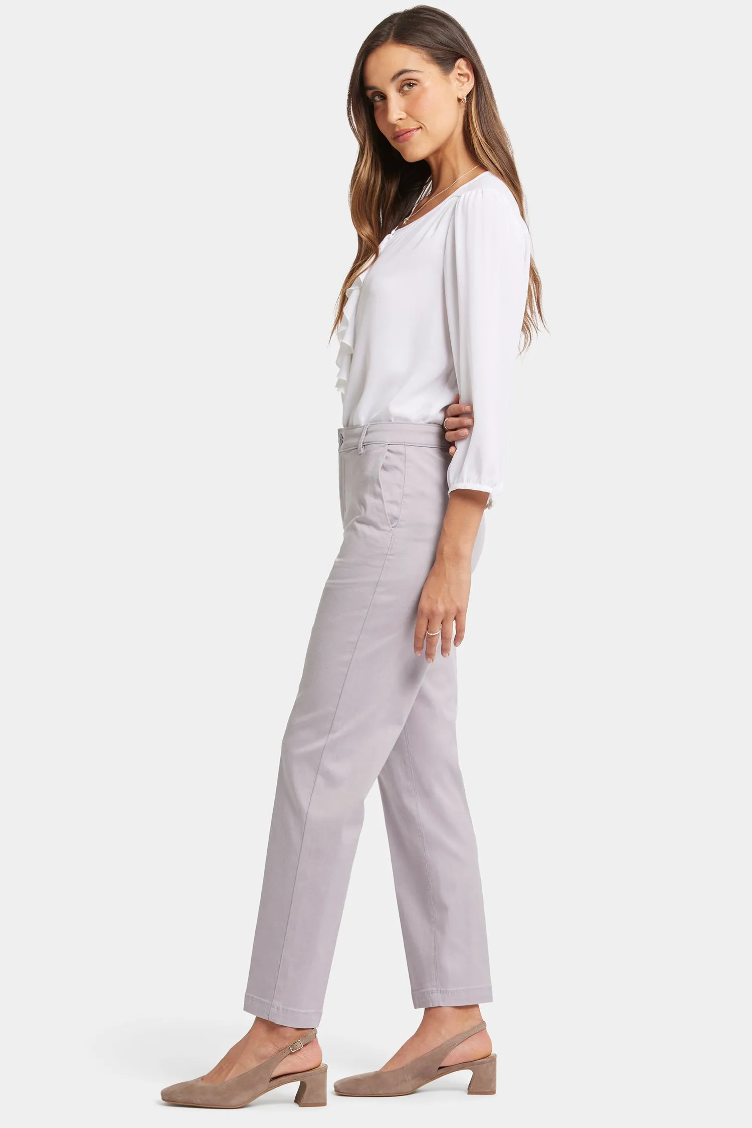 Sadie Slim Pant - Pearl Grey sold by NYDJ product image thumbnail 5