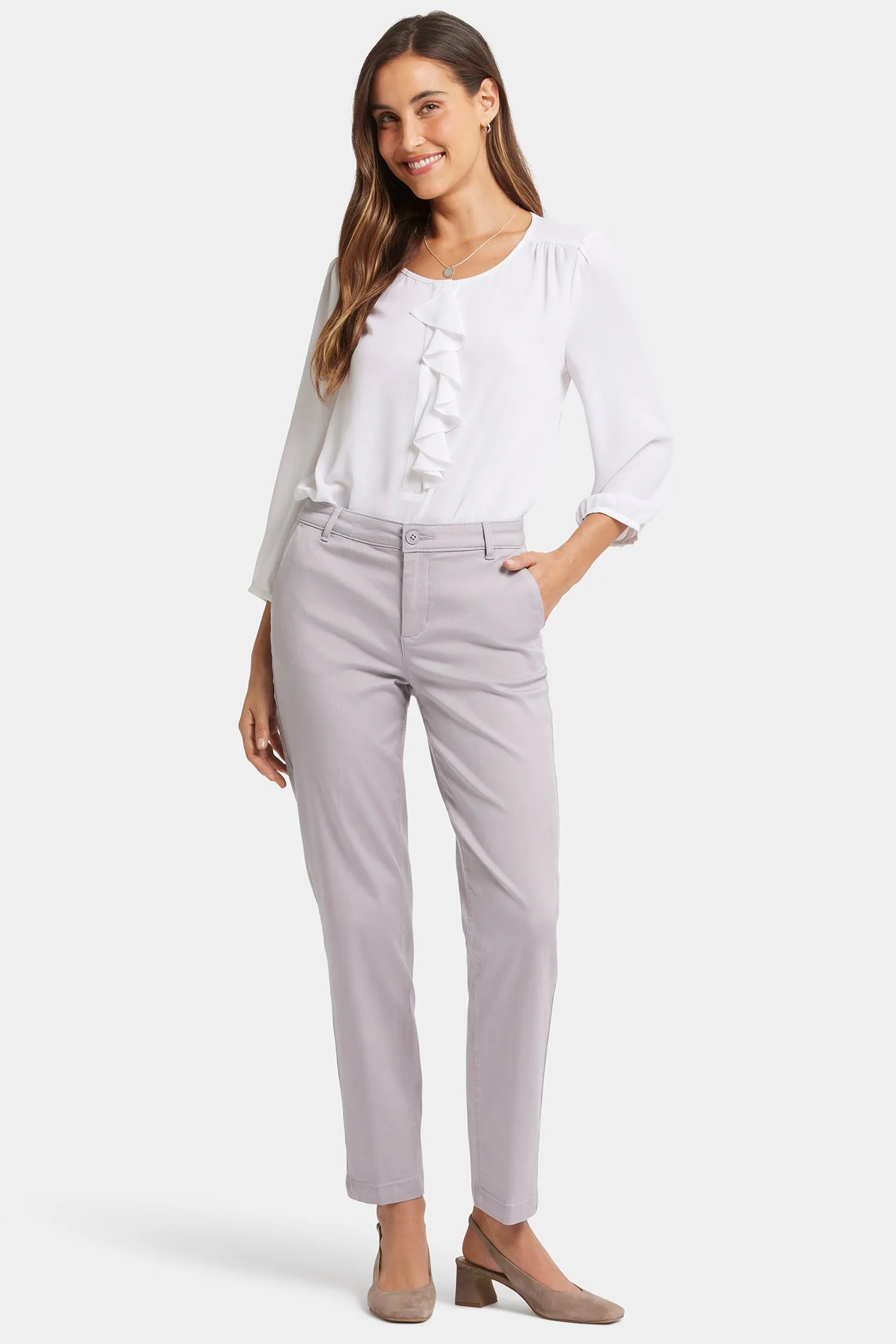 Sadie Slim Pant - Pearl Grey sold by NYDJ product image thumbnail 4