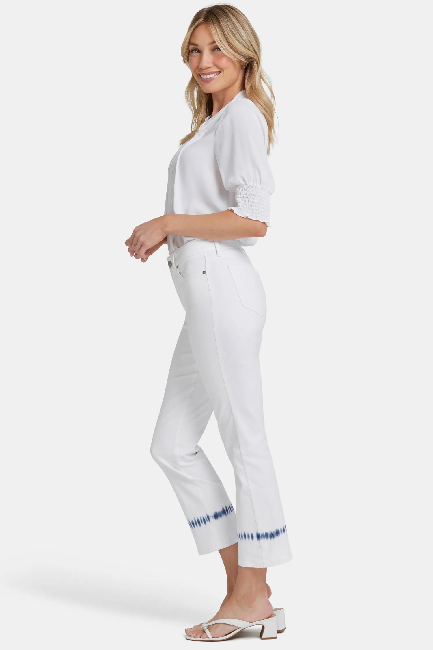 Marilyn Straight Ankle Jeans In Petite - Wave Tie Dye sold by NYDJ product image thumbnail 5