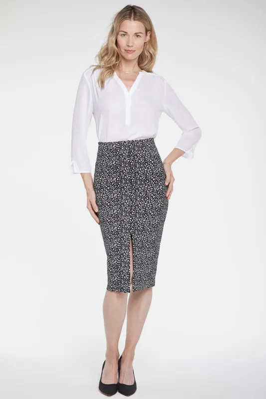 Pull-On Midi Pencil Skirt - Audrey Animal sold by NYDJ