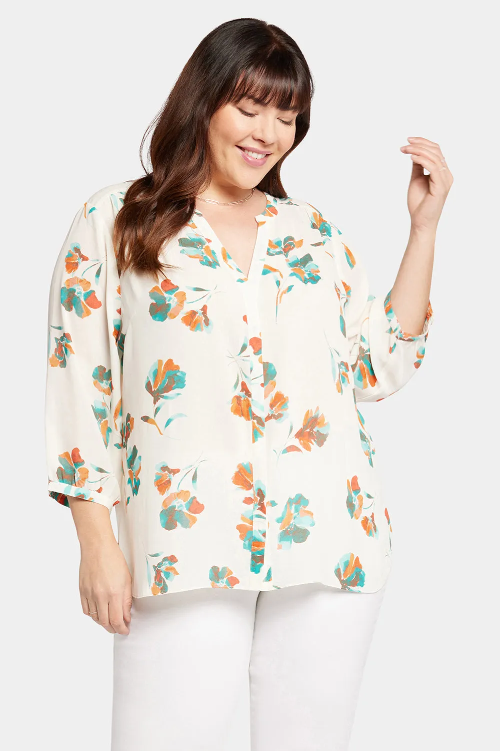 Pintuck Blouse In Plus Size - Dream Lily sold by NYDJ product image thumbnail 4